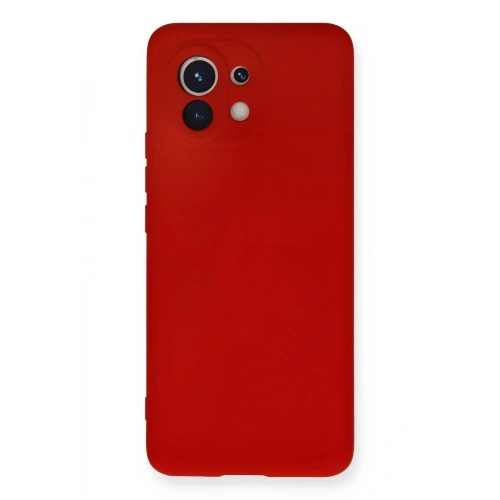 Durukar®   Mi 11 Kılıf Nano içi Kadife Silikon - Kırmızı
