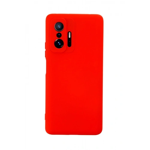 Durukar®   Mi 11T Pro Kılıf Nano içi Kadife Silikon - Kırmızı