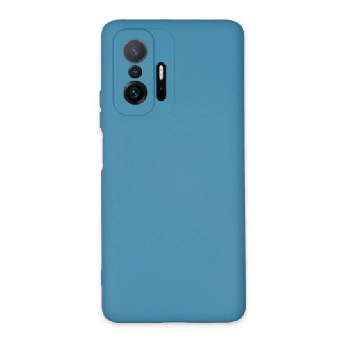 Durukar®   Mi 11T Pro Kılıf Nano içi Kadife Silikon - Mavi