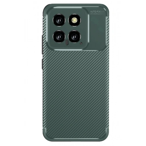 Durukar®   Mi 14T Kılıf Auto Focus Karbon Kapak - Koyu Yeşil