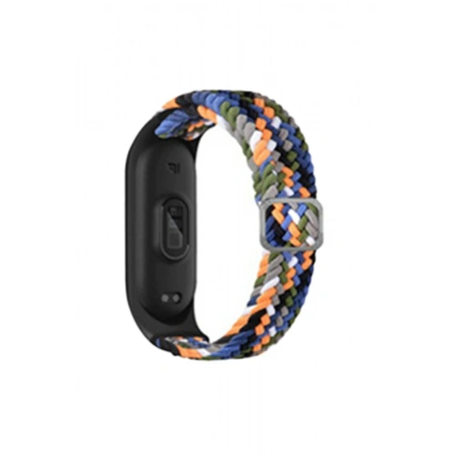 Durukar®   Mi Band 6 Star Kordon - Gri-Turuncu