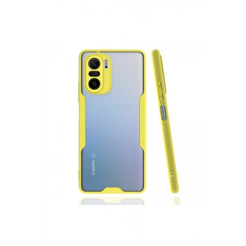 Durukar®   Poco F3 Kılıf Platin Silikon - Sarı