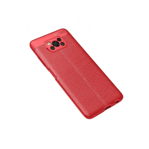 Durukar®   Pocophone X3 Kılıf Auto Focus Kapak - Kırmızı