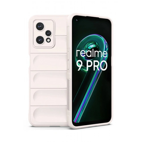 Mey İthalat®  Realme 9 Pro 5G Kılıf Optimum Silikon - Krem