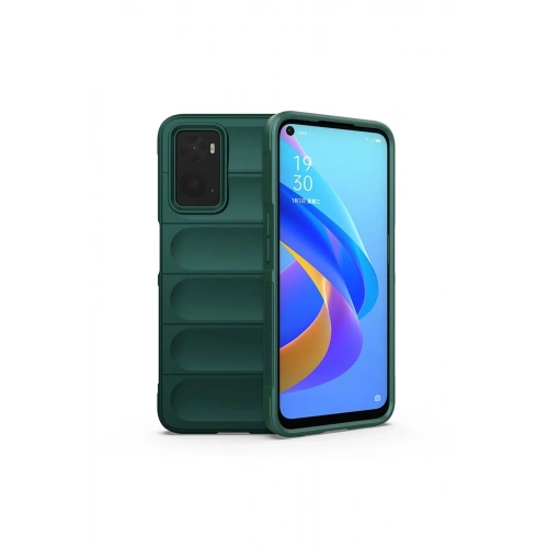 Mey İthalat®  Realme 9i 4G Kılıf Optimum Silikon - Koyu Yeşil