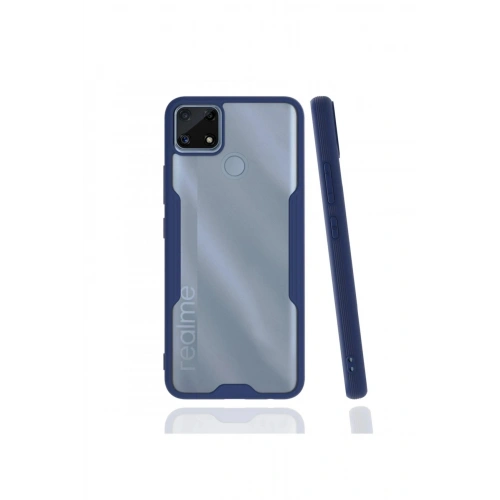 Durukar®  Realme C25 Kılıf Platin Silikon - Lacivert