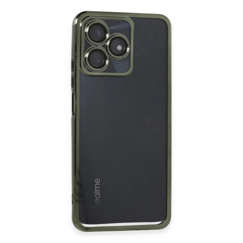 Durukar®  Realme C53 Kılıf  Lensli Silikon - Yeşil