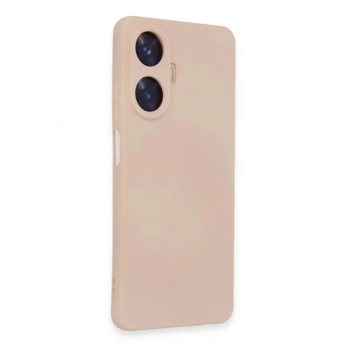 Durukar®  Realme C55 Kılıf Nano içi Kadife Silikon - Pudra