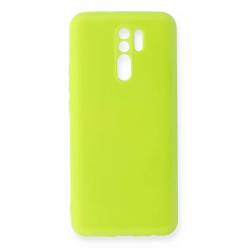 Durukar®   Redmi 9 Kılıf Nano içi Kadife Silikon - Sarı