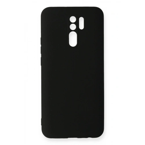 Durukar®   Redmi 9 Kılıf Nano içi Kadife Silikon - Siyah