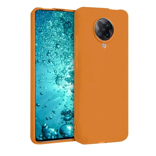 Durukar®   Redmi K30 Pro Kılıf Nano içi Kadife Silikon - Turuncu