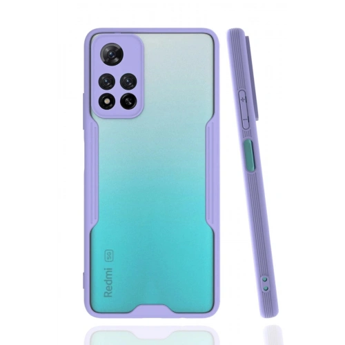 Durukar®   Redmi Note 11 Pro Plus 5G Kılıf Platin Silikon - Lila