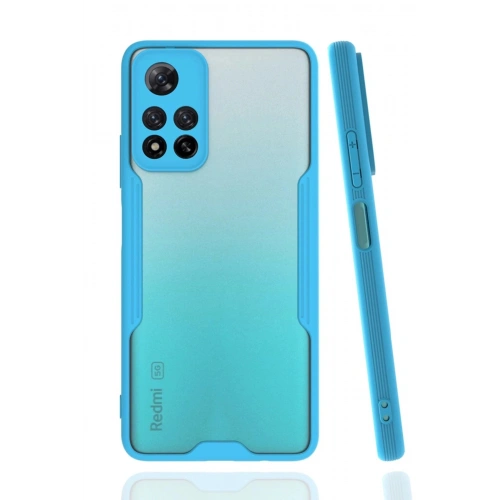 Durukar®   Redmi Note 11 Pro Plus 5G Kılıf Platin Silikon - Mavi