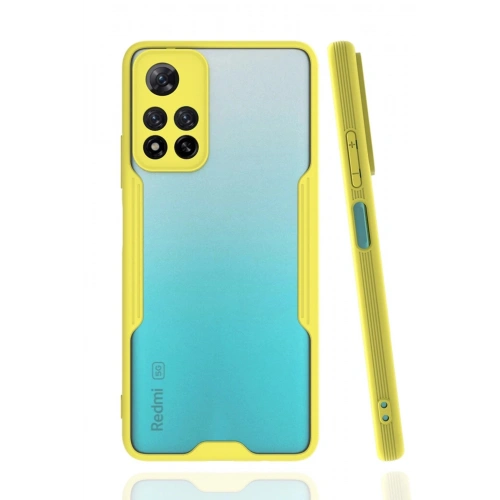Durukar®   Redmi Note 11 Pro Plus 5G Kılıf Platin Silikon - Sarı