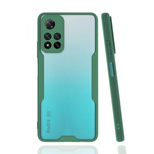 Durukar®   Redmi Note 11 Pro Plus 5G Kılıf Platin Silikon - Yeşil