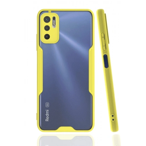 Mey İthalat®   Redmi Note 11 SE Kılıf Platin Silikon - Sarı