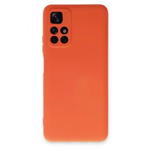 Durukar®   Redmi Note 11T Kılıf Nano içi Kadife Silikon - Turuncu