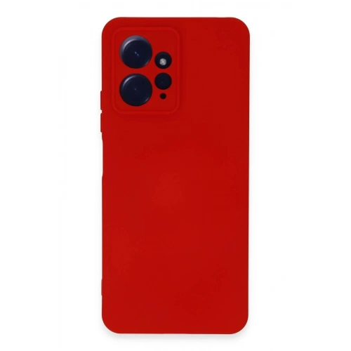 Durukar®   Redmi Note 12 4G Kılıf Nano içi Kadife Silikon - Kırmızı