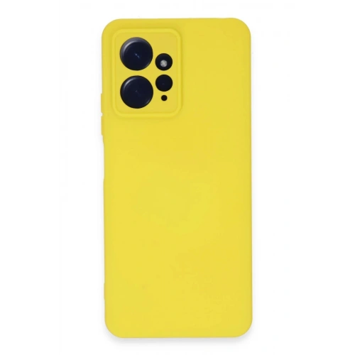 Durukar®   Redmi Note 12 4G Kılıf Nano içi Kadife Silikon - Sarı