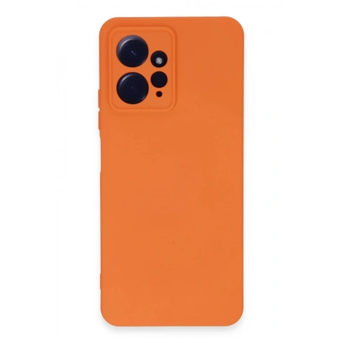 Durukar®   Redmi Note 12 4G Kılıf Nano içi Kadife Silikon - Turuncu