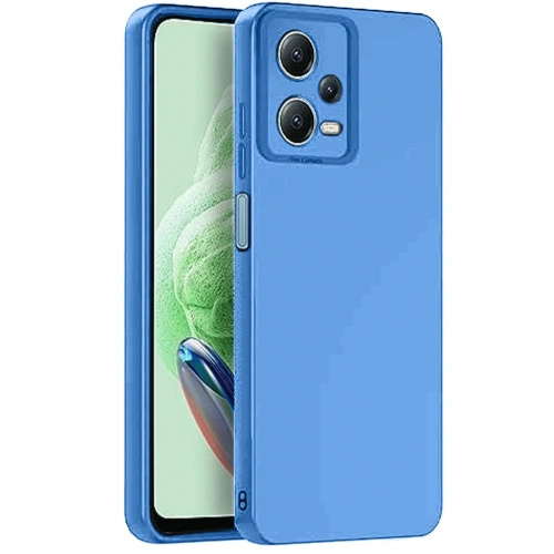 Durukar®   Redmi Note 12 Pro 5G Kılıf Nano içi Kadife Silikon - Mavi