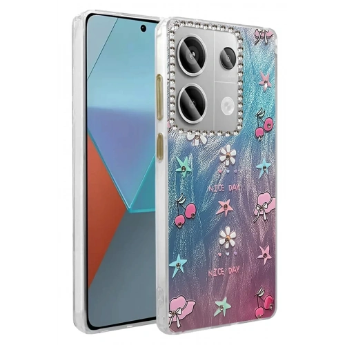 Durukar®   Redmi Note 13 Pro 4G Kılıf Blade Aynalı Desenli Kapak - Desen 4