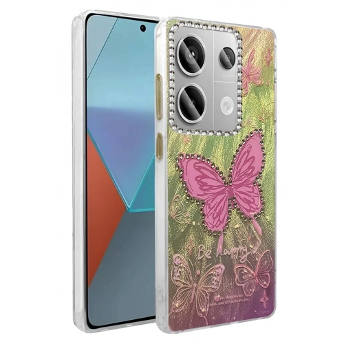 Durukar®   Redmi Note 13 Pro 4G Kılıf Blade Aynalı Desenli Kapak - Desen 5