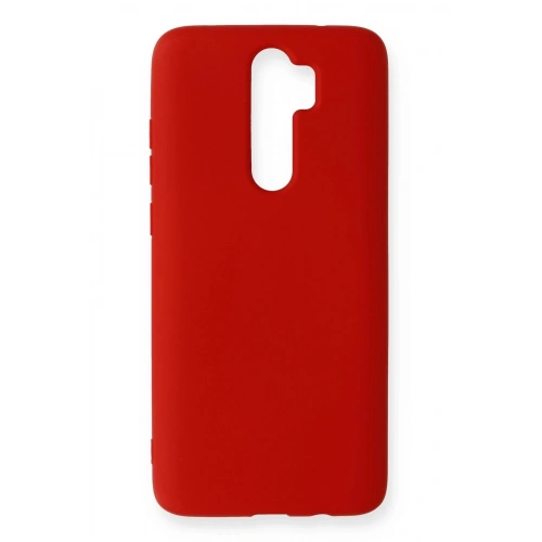 Durukar®   Redmi Note 8 Pro Kılıf Nano içi Kadife Silikon - Kırmızı