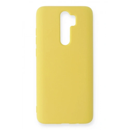 Durukar®   Redmi Note 8 Pro Kılıf Nano içi Kadife Silikon - Sarı