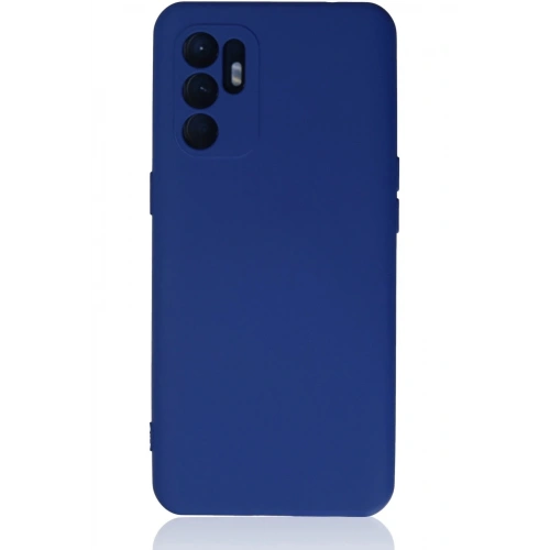 Durukar®   Reno 6 Kılıf Nano içi Kadife Silikon - Mavi