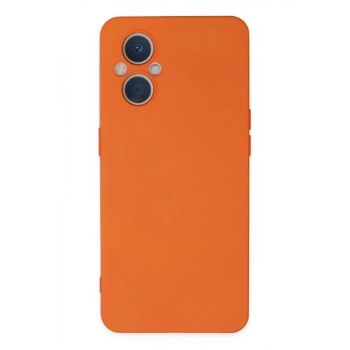 Durukar®   Reno 7 Lite Kılıf Nano içi Kadife Silikon - Turuncu