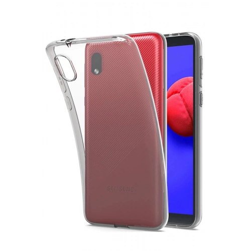 Durukar®  Samsung Galaxy A01 Core Kılıf Lüx Şeffaf Silikon