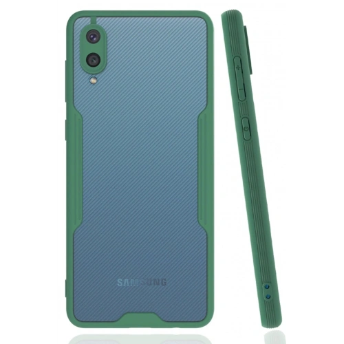 Durukar®  Samsung Galaxy A02 Kılıf Platin Silikon - Yeşil