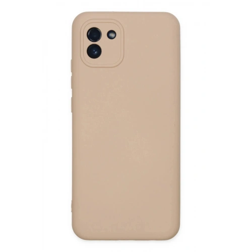Durukar®  Samsung Galaxy A03 Kılıf Nano içi Kadife Silikon - Pudra