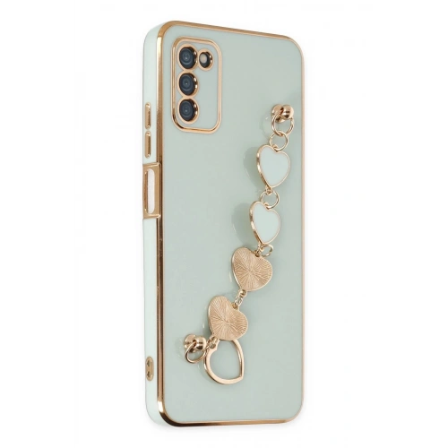 Durukar®  Samsung Galaxy A03S Kılıf Esila Silikon - Su Yeşili
