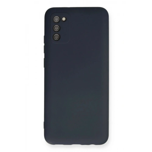 Durukar®  Samsung Galaxy A03S Kılıf Nano içi Kadife Silikon - Lacivert