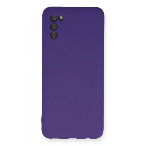 Durukar®  Samsung Galaxy A03S Kılıf Nano içi Kadife Silikon - Mor