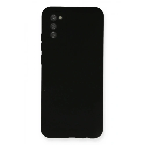Durukar®  Samsung Galaxy A03S Kılıf Nano içi Kadife Silikon - Siyah