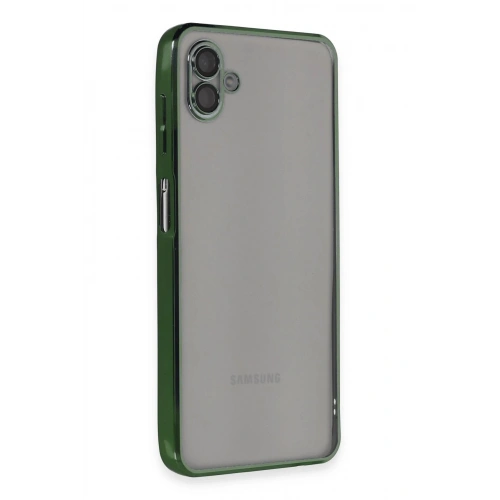Mey İthalat®  Samsung Galaxy A04 Kılıf  Lensli Silikon - Yeşil