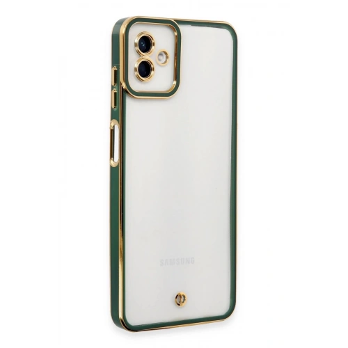 Durukar®  Samsung Galaxy A04 Kılıf Liva Lens Silikon - Yeşil