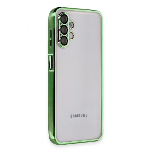 Mey İthalat®  Samsung Galaxy A04S Kılıf  Lensli Silikon - Yeşil