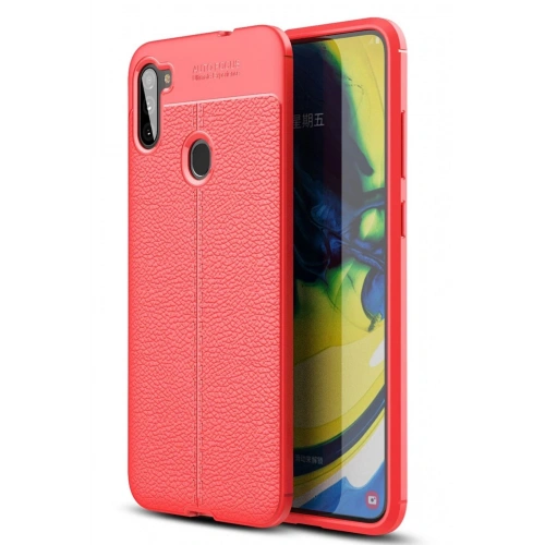Mey İthalat®  Samsung Galaxy A11 Kılıf Auto Focus Kapak - Kırmızı