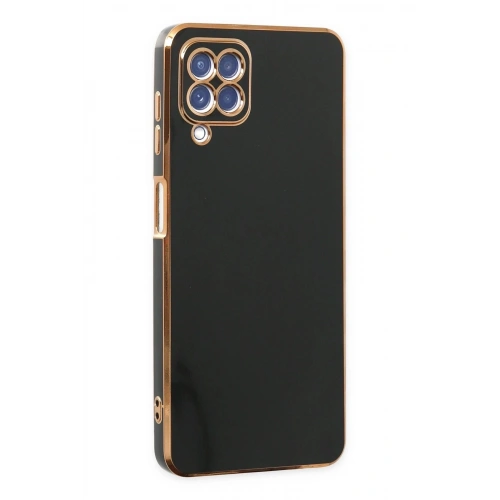 Durukar®  Samsung Galaxy A12 Kılıf Volet Silikon - Siyah