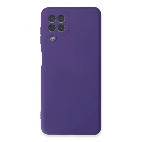 Durukar®  Samsung Galaxy A22 Kılıf Nano içi Kadife Silikon - Mor