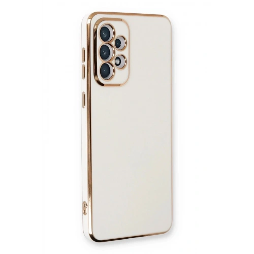 Durukar®  Samsung Galaxy A33 5G Kılıf Volet Silikon - Beyaz