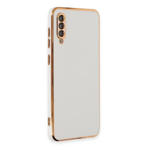 Durukar®  Samsung Galaxy A50 Kılıf Volet Silikon - Beyaz
