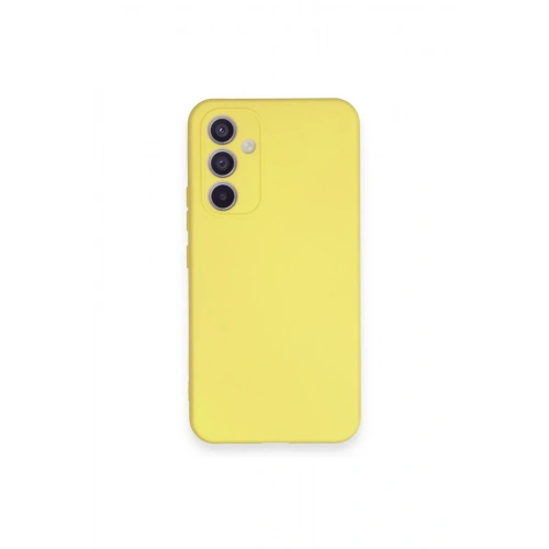 Durukar®  Samsung Galaxy A54 5G Kılıf Nano içi Kadife Silikon - Sarı