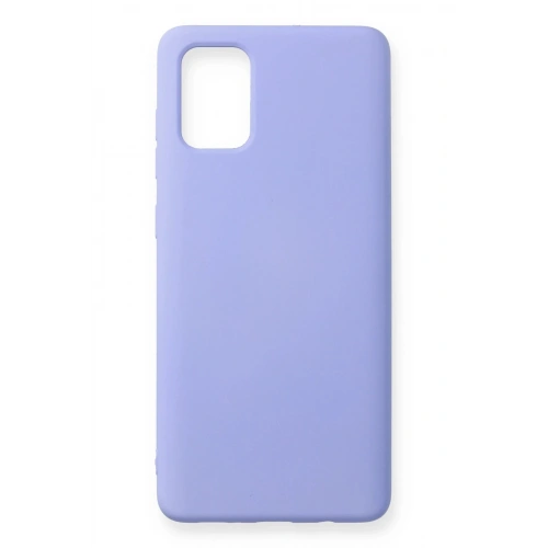 Durukar®  Samsung Galaxy A71 Kılıf Nano içi Kadife Silikon - Lila