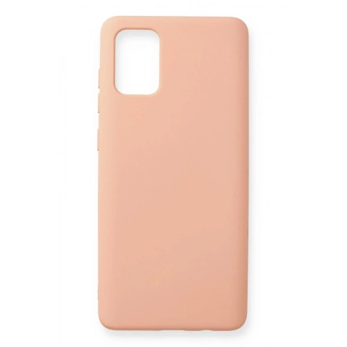 Durukar®  Samsung Galaxy A71 Kılıf Nano içi Kadife Silikon - Pudra