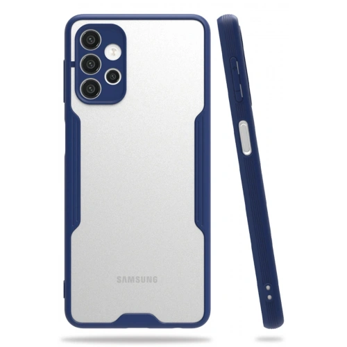 Durukar®  Samsung Galaxy A72 Kılıf Platin Silikon - Lacivert